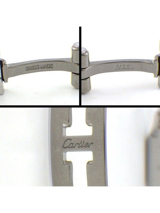 Cartier Watch Panthère Mini Square Silver Dial Roman Index SS Quartz Analog main image 8